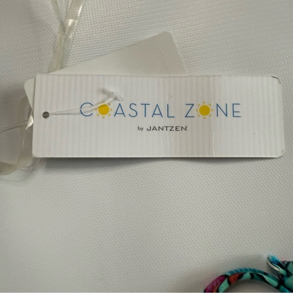 NEW Jantzen Vibrant Teal and Red One Piece Swimsuit. Size XL new with tags. - Picture 7 of 9